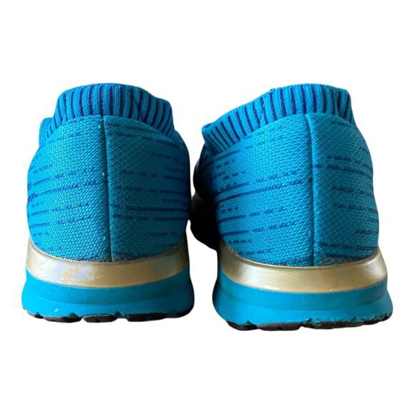 Brooks Levitate Running Shoes Women's 9 DNA AMP Knit Teal Navy Trainer Sneakers - Picture 5 of 13
